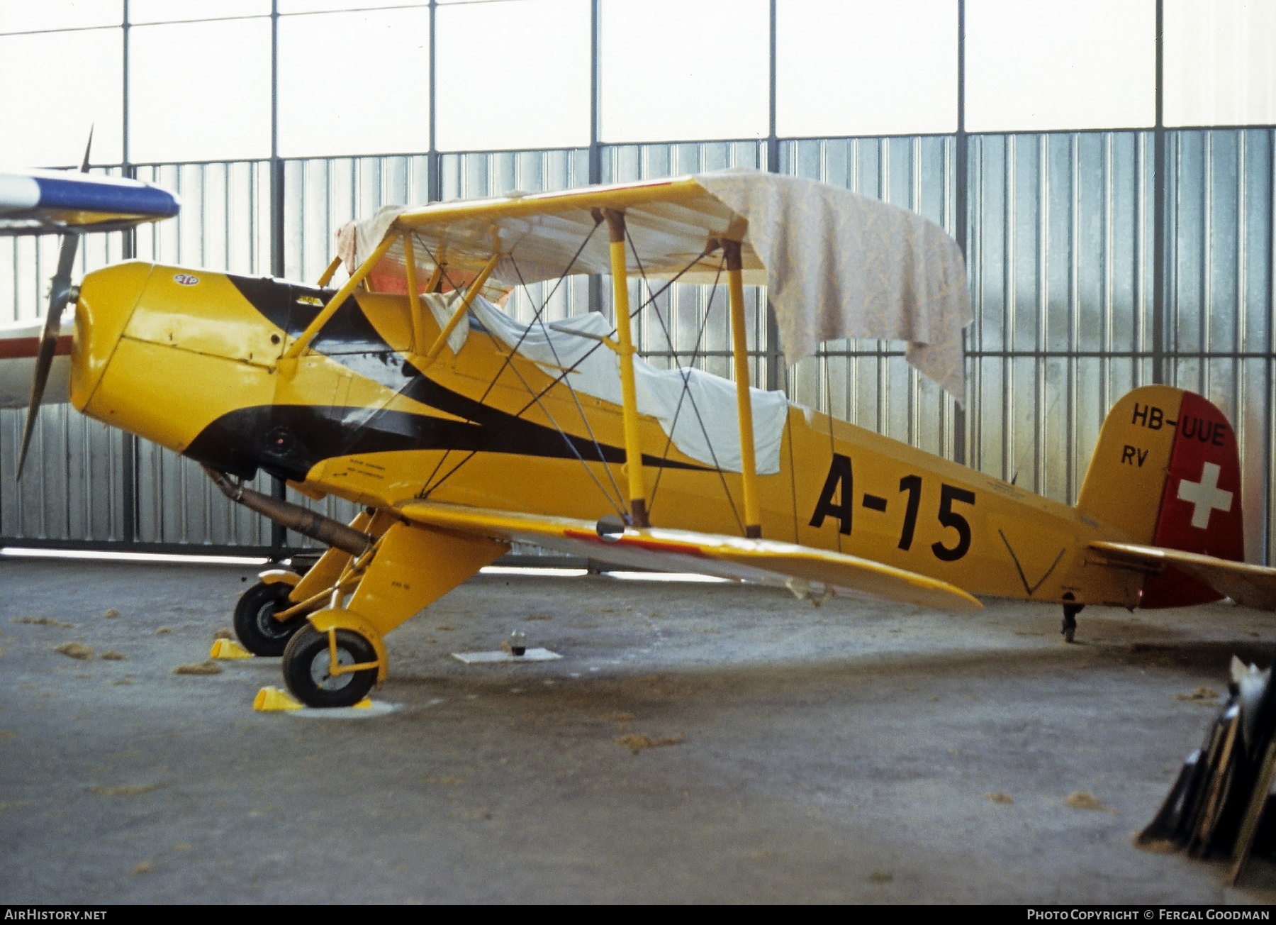 Aircraft Photo of HB-UUE / A-15 | Bucker Bu-131B Jungmann | Switzerland - Air Force | AirHistory.net #516147