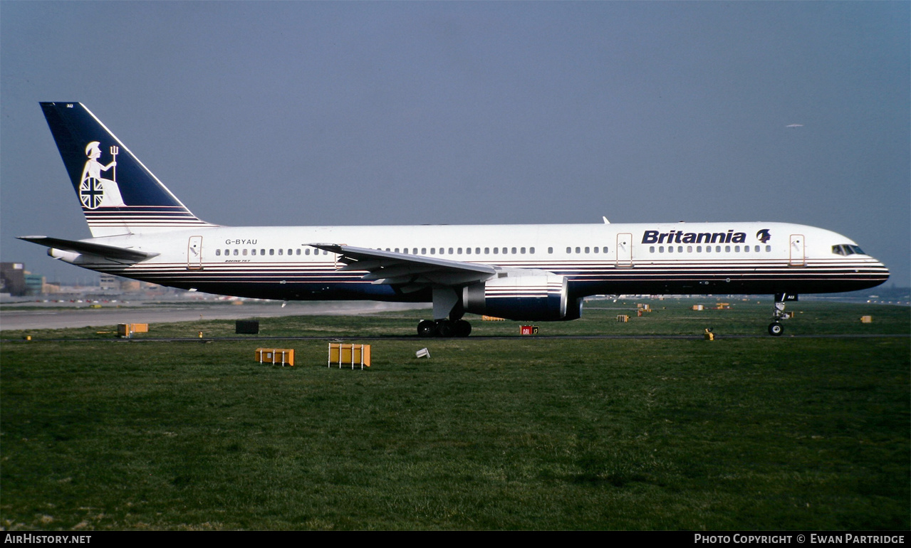 Aircraft Photo of G-BYAU | Boeing 757-204 | Britannia Airways | AirHistory.net #516158