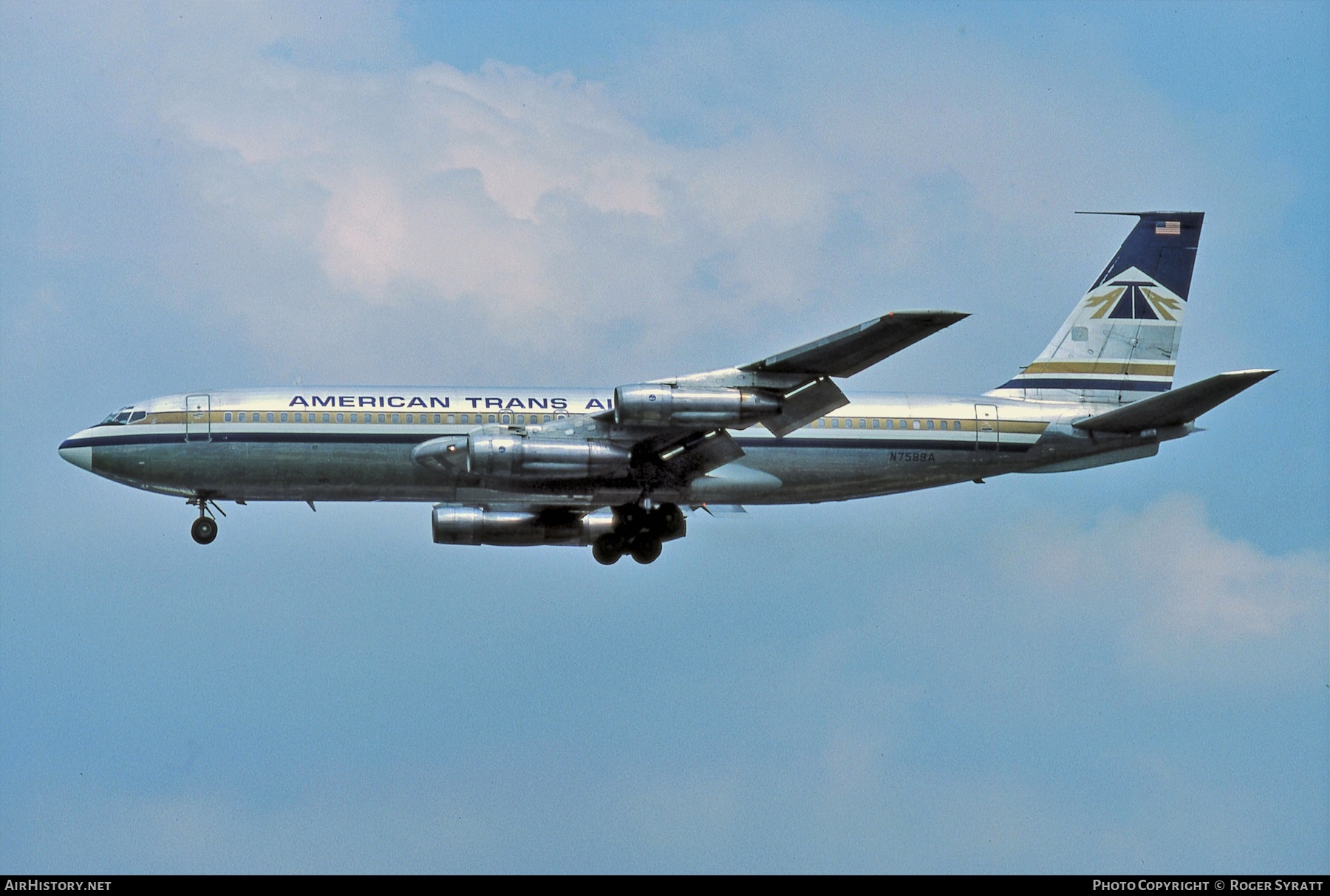 Aircraft Photo of N7589A | Boeing 707-123B | American Trans Air - ATA | AirHistory.net #516208