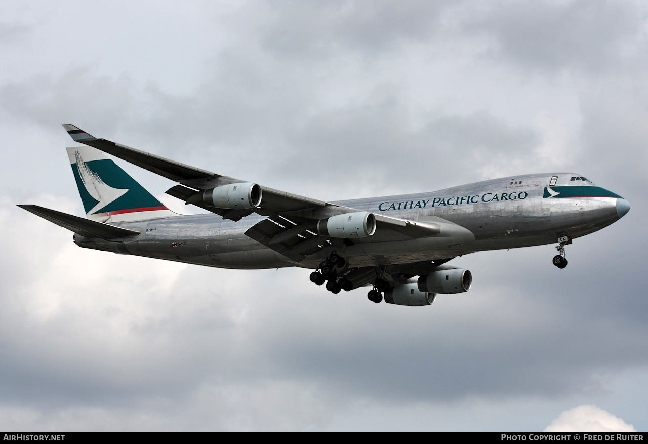 Aircraft Photo of B-HUK | Boeing 747-467(BCF) | Cathay Pacific Airways Cargo | AirHistory.net #516231