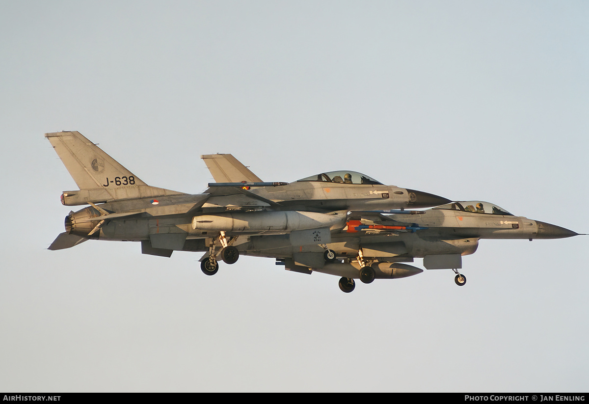 Aircraft Photo of J-638 | General Dynamics F-16AM Fighting Falcon | Netherlands - Air Force | AirHistory.net #516242