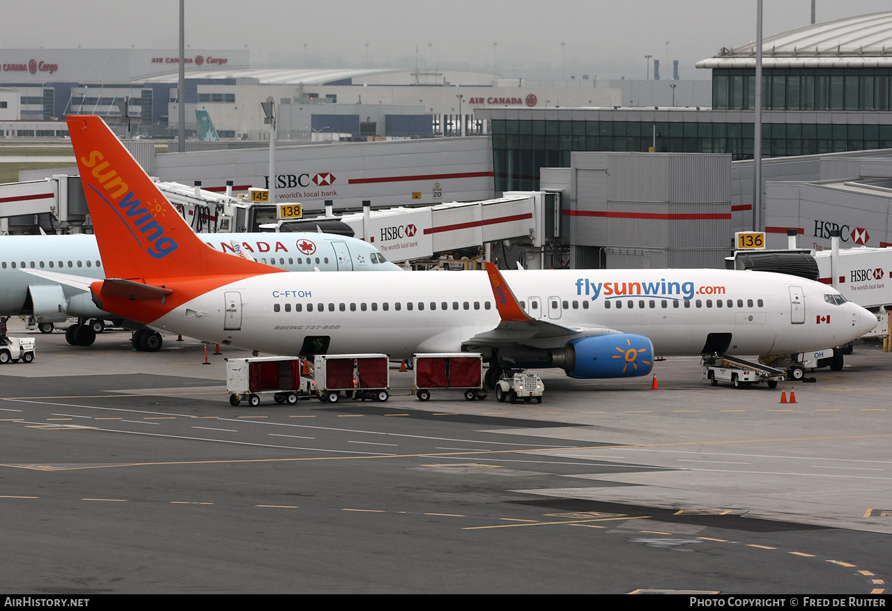 Aircraft Photo of C-FTOH | Boeing 737-8HX | Sunwing Airlines | AirHistory.net #516267