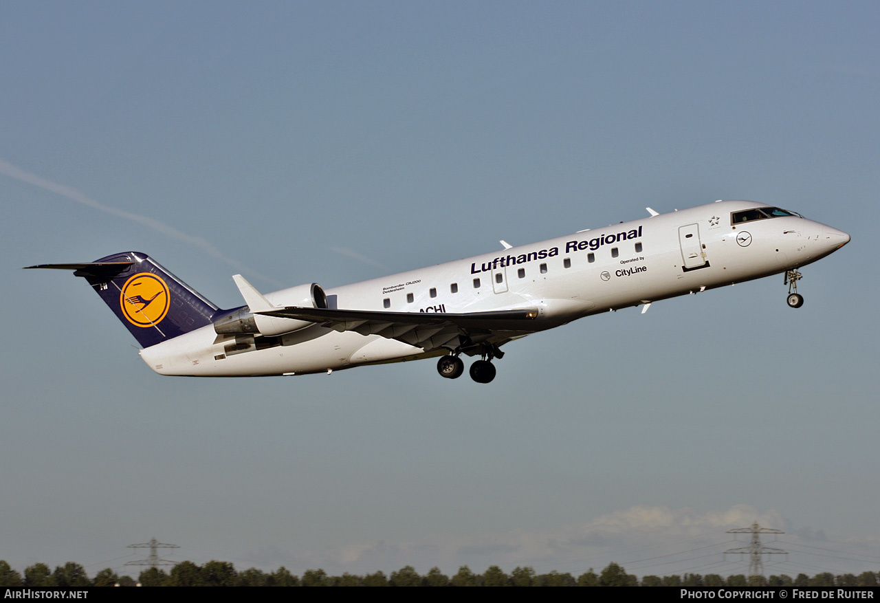 Aircraft Photo of D-ACHI | Bombardier CRJ-200LR (CL-600-2B19) | Lufthansa Regional | AirHistory.net #516273