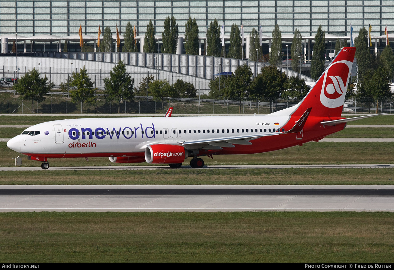 Aircraft Photo of D-ABMC | Boeing 737-86J | Air Berlin | AirHistory.net #516284