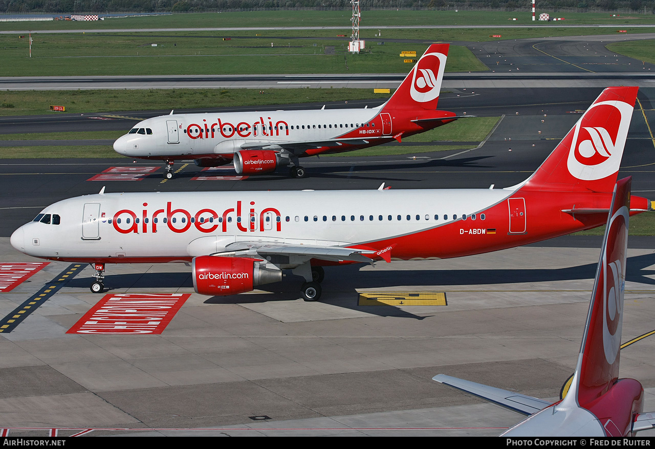 Aircraft Photo of D-ABDW | Airbus A320-214 | Air Berlin | AirHistory.net #516310