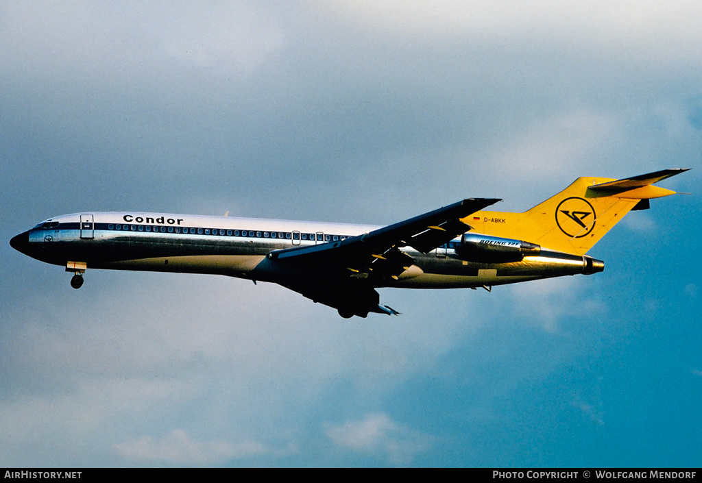 Aircraft Photo of D-ABKK | Boeing 727-230/Adv | Condor Flugdienst | AirHistory.net #516332
