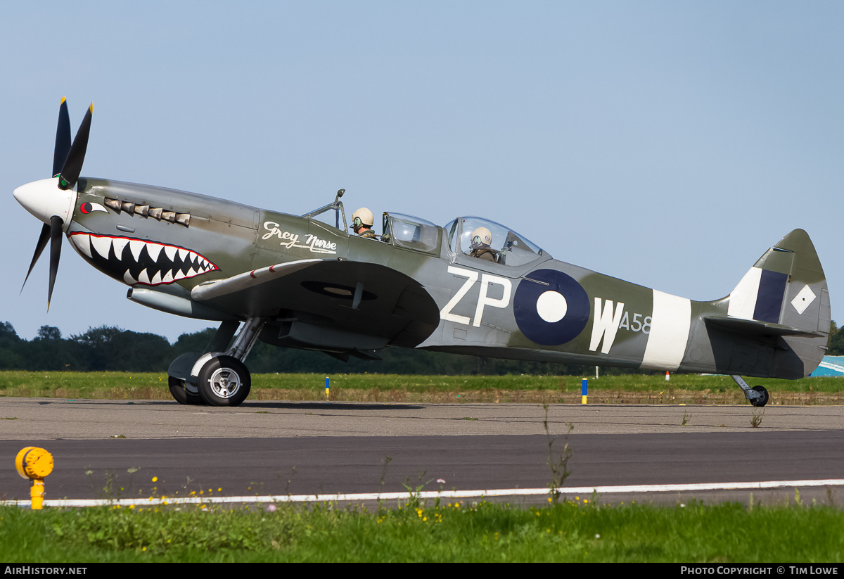 Aircraft Photo of G-AWGB / TE308 | Supermarine 509 Spitfire T9C | UK - Air Force | AirHistory.net #516401