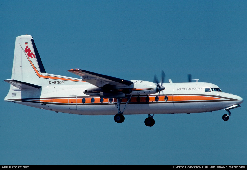 Aircraft Photo of D-BOOM | Fairchild F-27J | WF - Wirtschaftsflug | AirHistory.net #516404