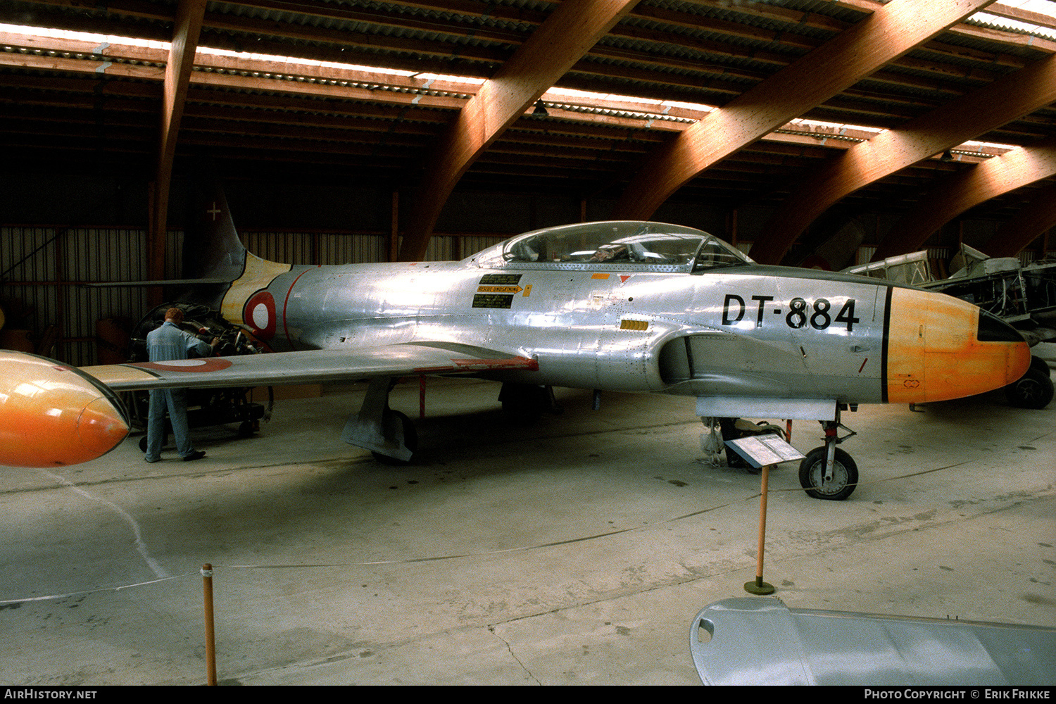 Aircraft Photo of DT-884 | Lockheed T-33A | Denmark - Air Force | AirHistory.net #516465