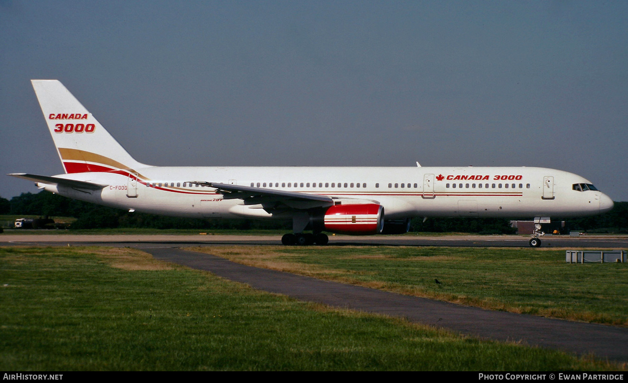 Aircraft Photo of C-FOOG | Boeing 757-23A | Canada 3000 | AirHistory.net #516513