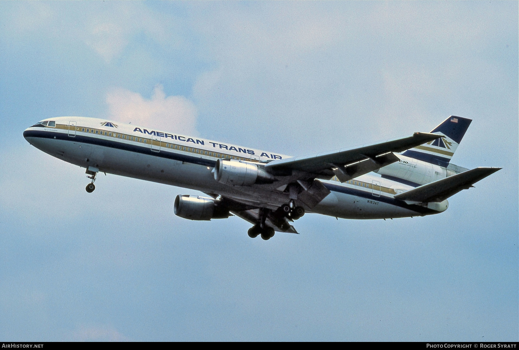Aircraft Photo of N183AT | McDonnell Douglas DC-10-10 | American Trans Air - ATA | AirHistory.net #516522