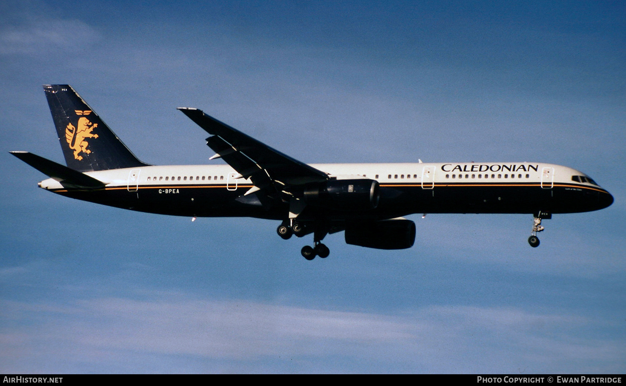 Aircraft Photo of G-BPEA | Boeing 757-236 | Caledonian Airways | AirHistory.net #516526