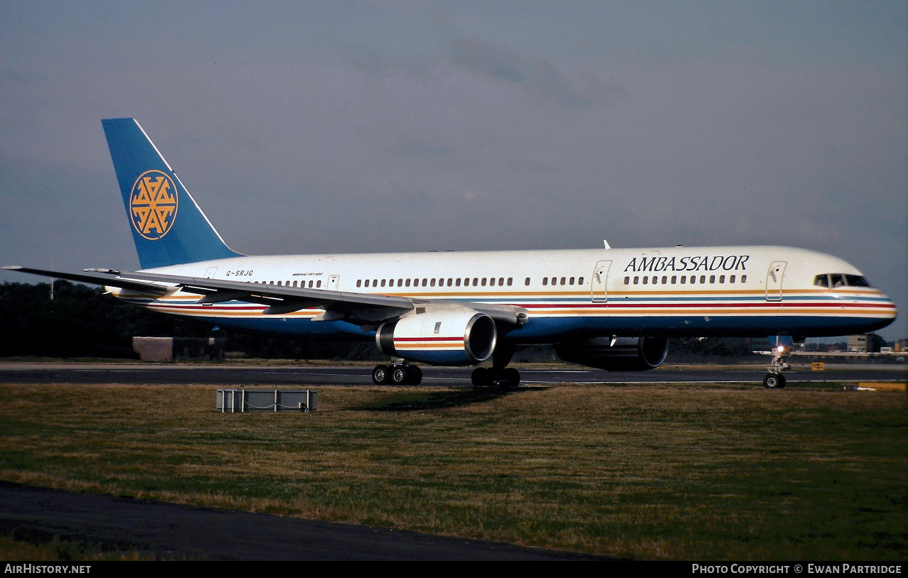 Aircraft Photo of G-SRJG | Boeing 757-236 | Ambassador Airways | AirHistory.net #516529