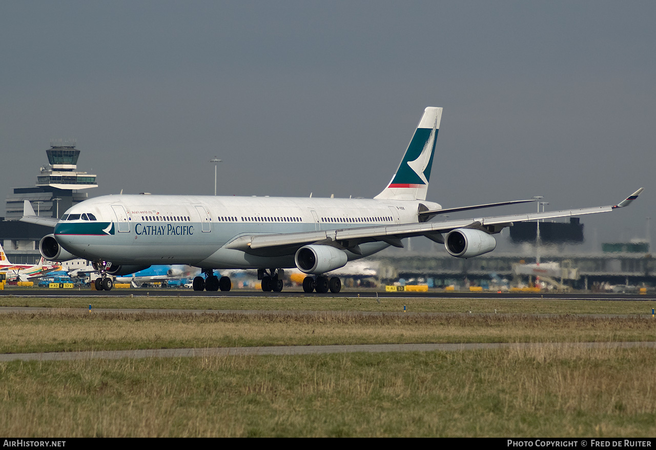 Aircraft Photo of B-HXK | Airbus A340-313 | Cathay Pacific Airways | AirHistory.net #516535