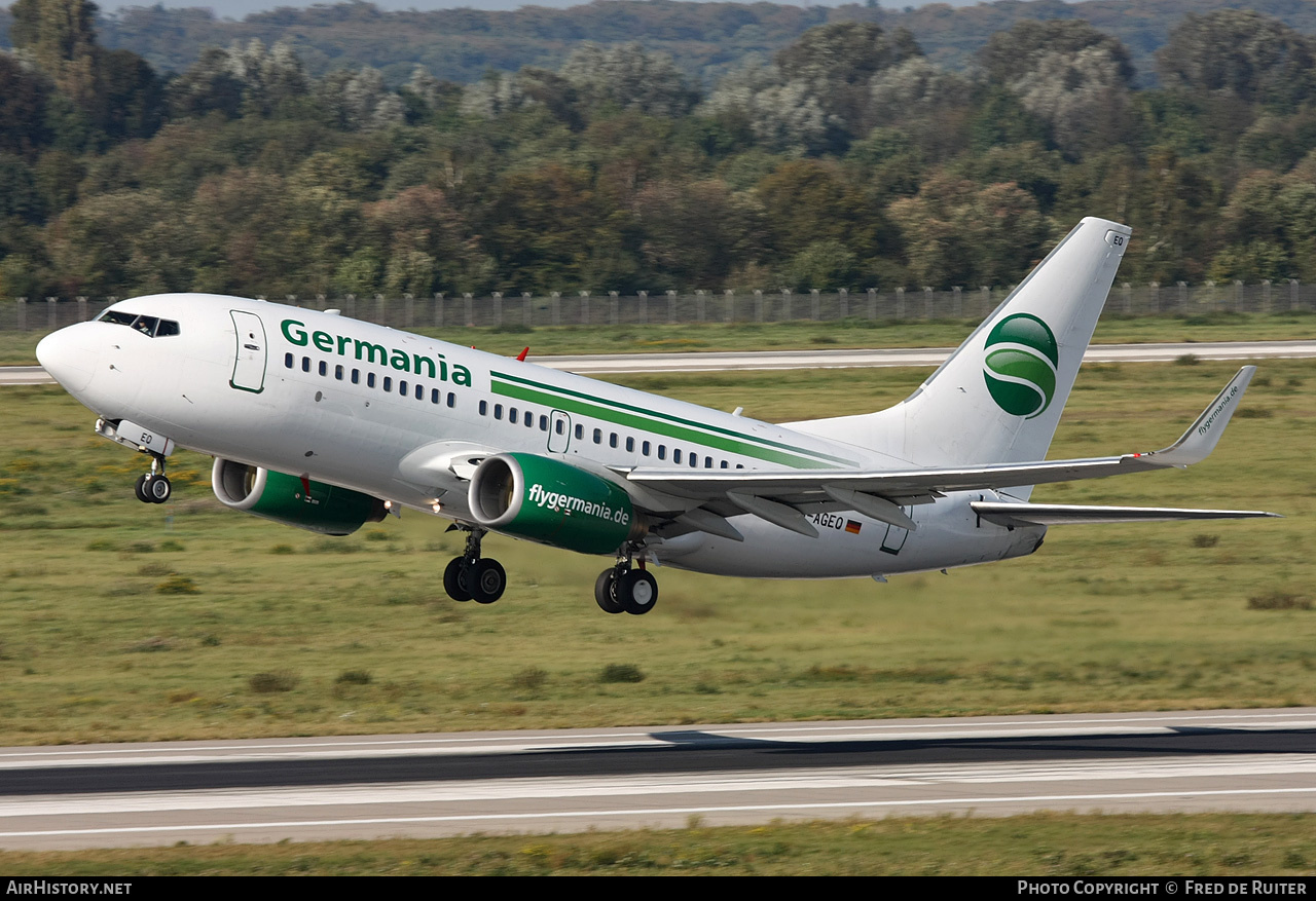Aircraft Photo of D-AGEQ | Boeing 737-75B | Germania | AirHistory.net #516543