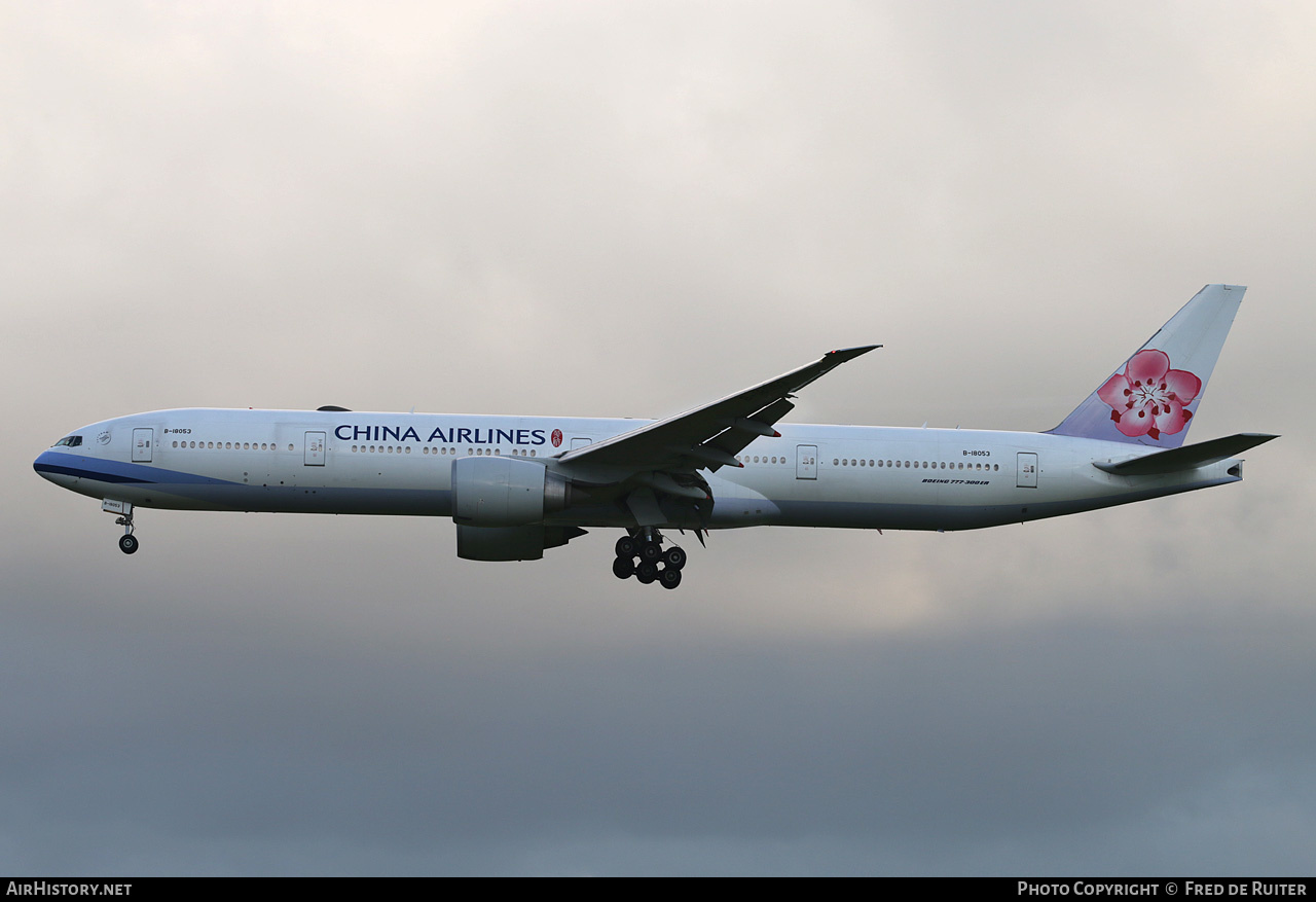 Aircraft Photo of B-18053 | Boeing 777-36N/ER | China Airlines | AirHistory.net #516544