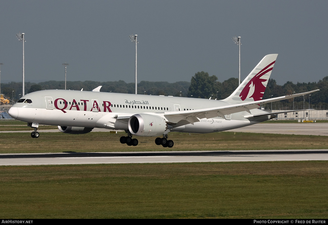 Aircraft Photo of A7-BCD | Boeing 787-8 Dreamliner | Qatar Airways | AirHistory.net #516546
