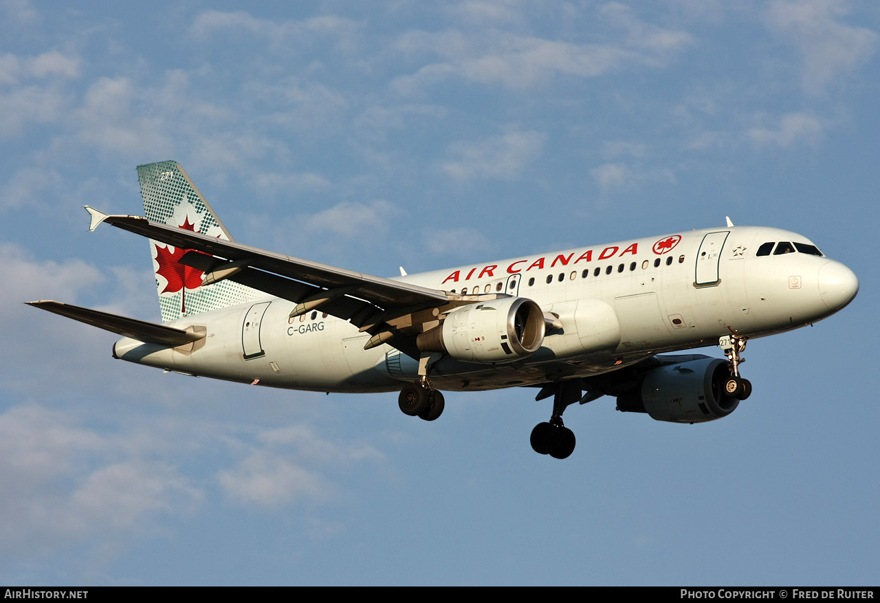 Aircraft Photo of C-GARG | Airbus A319-114 | Air Canada | AirHistory.net #516558
