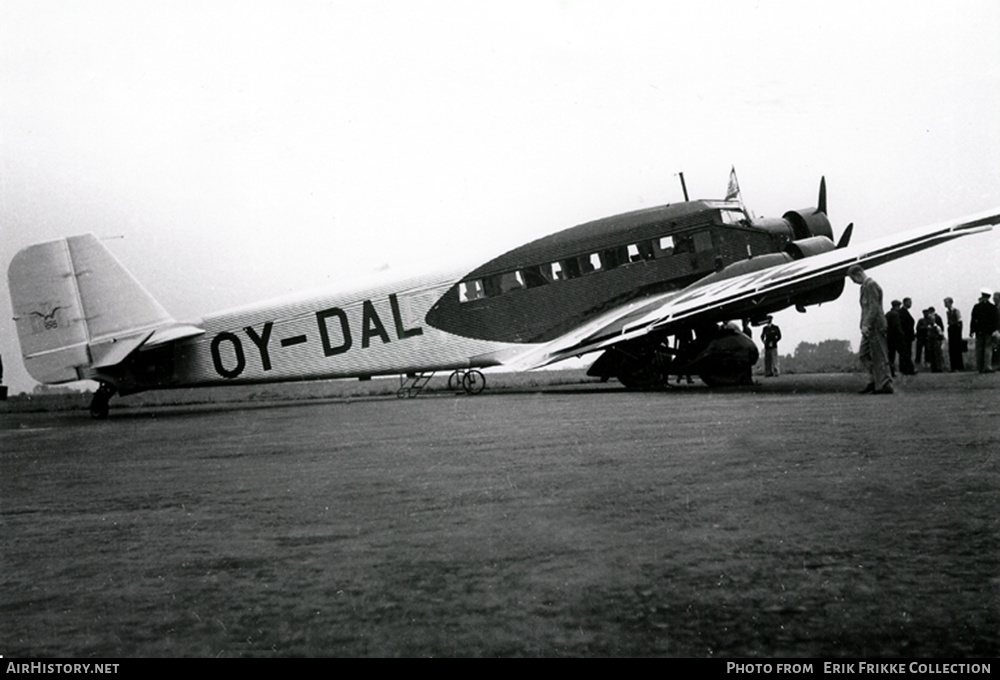 Aircraft Photo of OY-DAL | Junkers Ju 52/3m | Danish Air Lines - Det Danske Luftfartselskab - DDL | AirHistory.net #516599