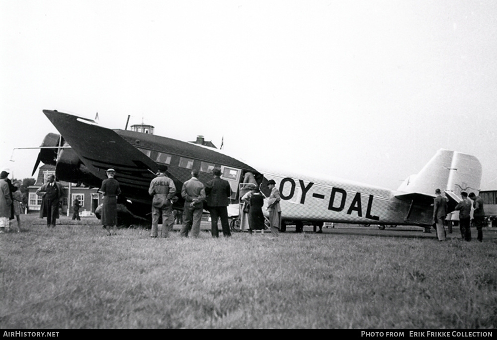 Aircraft Photo of OY-DAL | Junkers Ju 52/3m | Danish Air Lines - Det Danske Luftfartselskab - DDL | AirHistory.net #516600