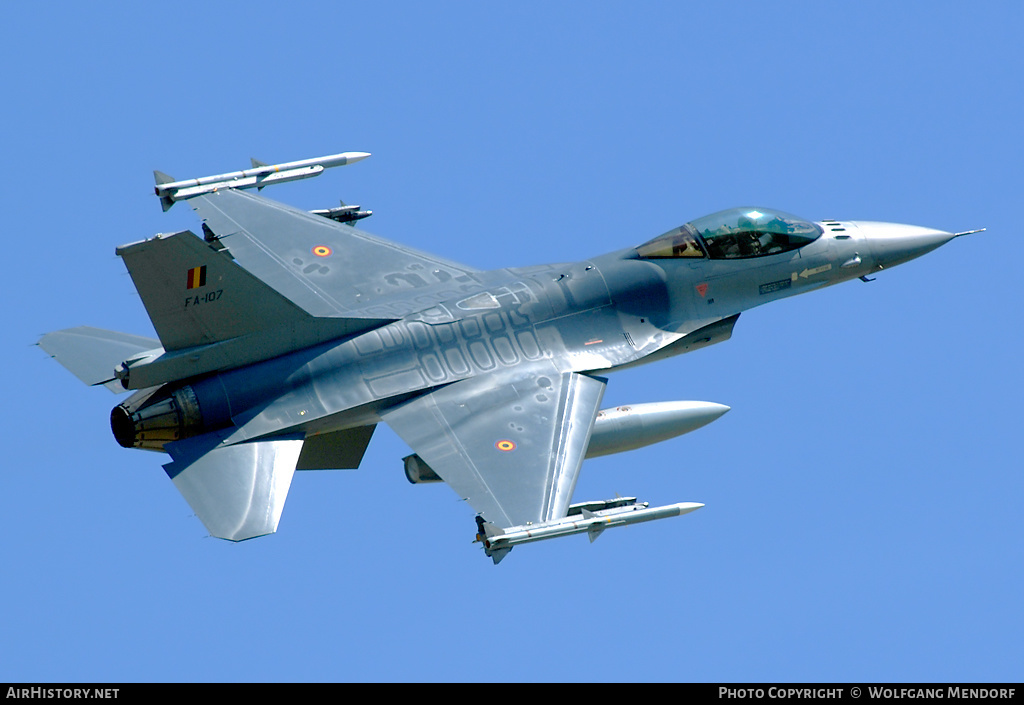 Aircraft Photo of FA107 | General Dynamics F-16AM Fighting Falcon | Belgium - Air Force | AirHistory.net #516625