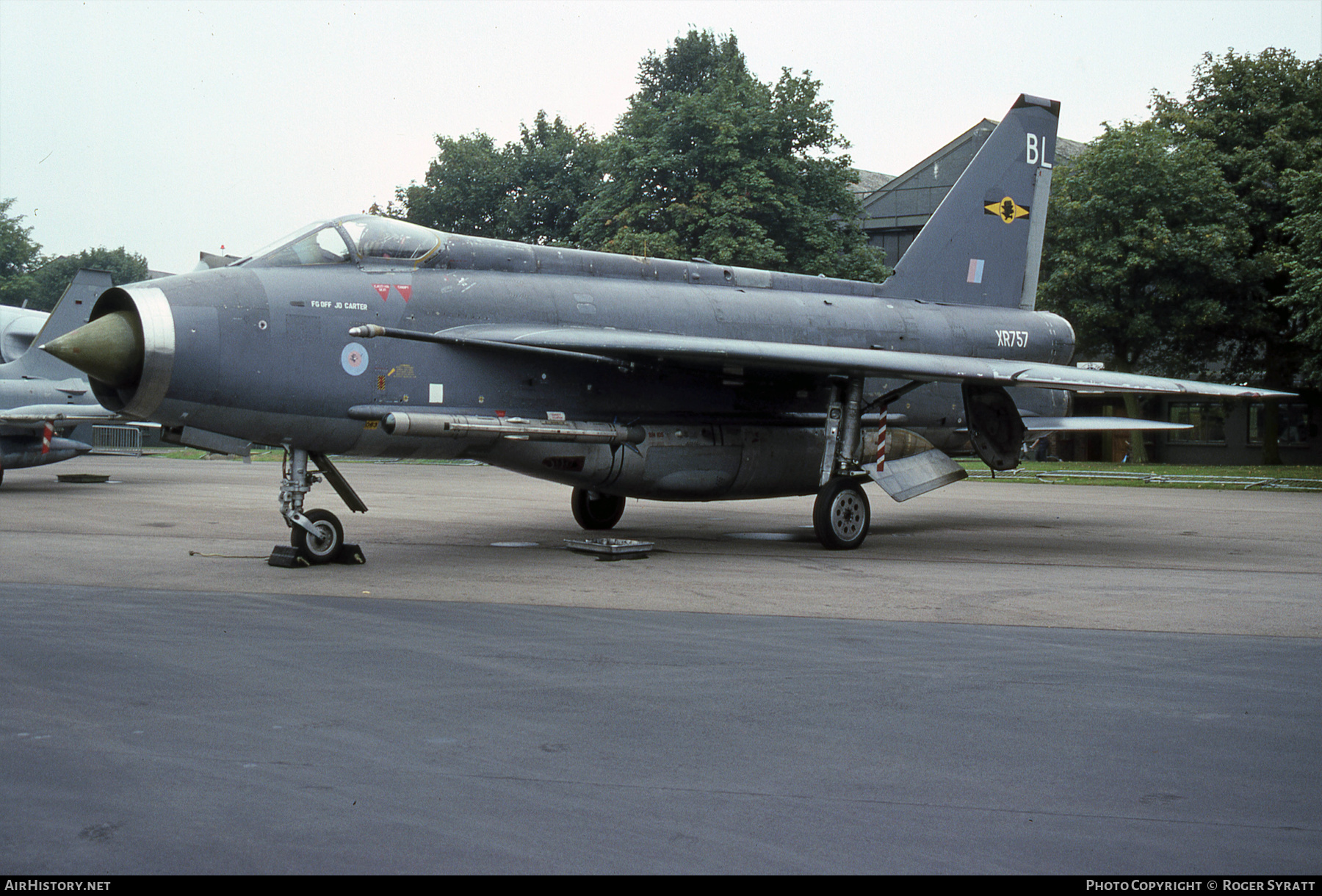 Aircraft Photo of XR757 | English Electric Lightning F6 | UK - Air Force | AirHistory.net #516695