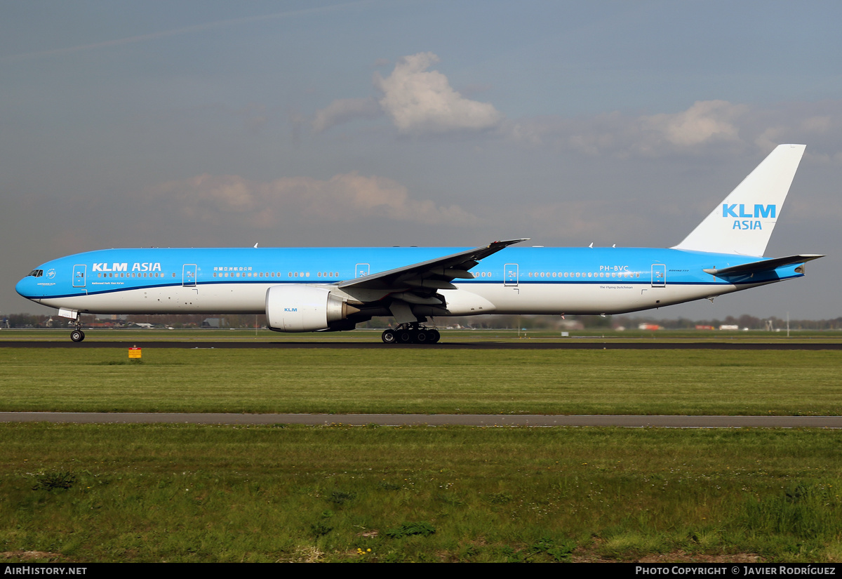 Aircraft Photo of PH-BVC | Boeing 777-306/ER | KLM Asia | AirHistory.net #516768