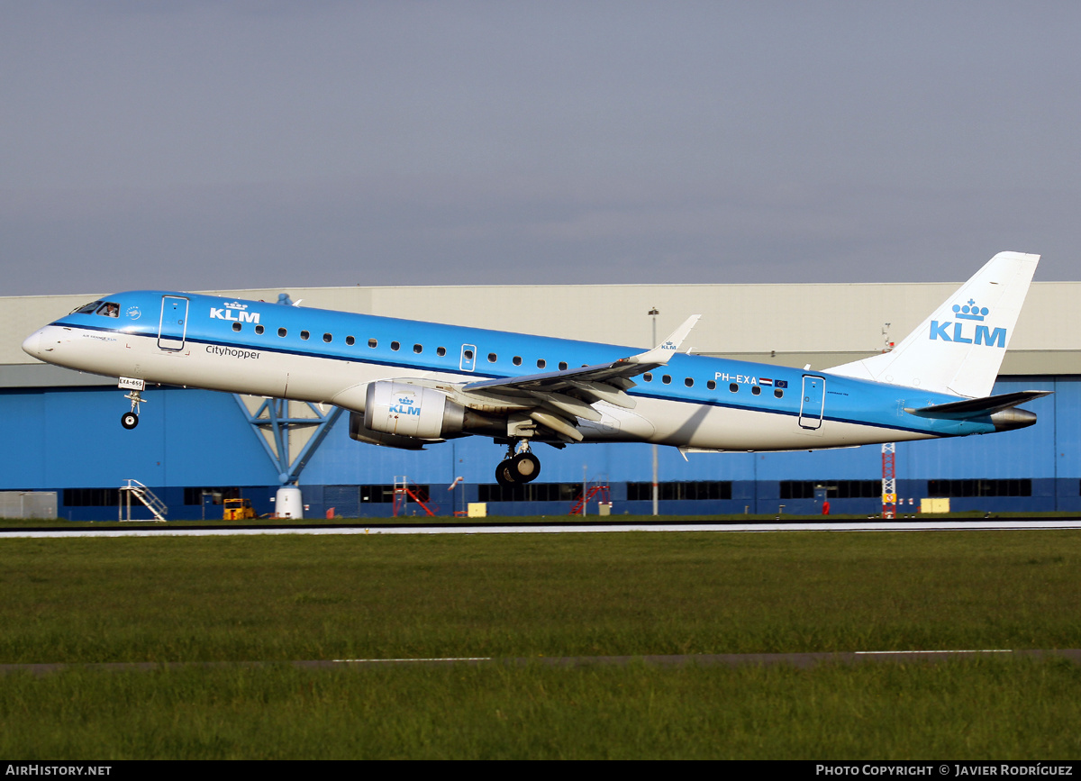 Aircraft Photo of PH-EXA | Embraer 190STD (ERJ-190-100STD) | KLM Cityhopper | AirHistory.net #516769