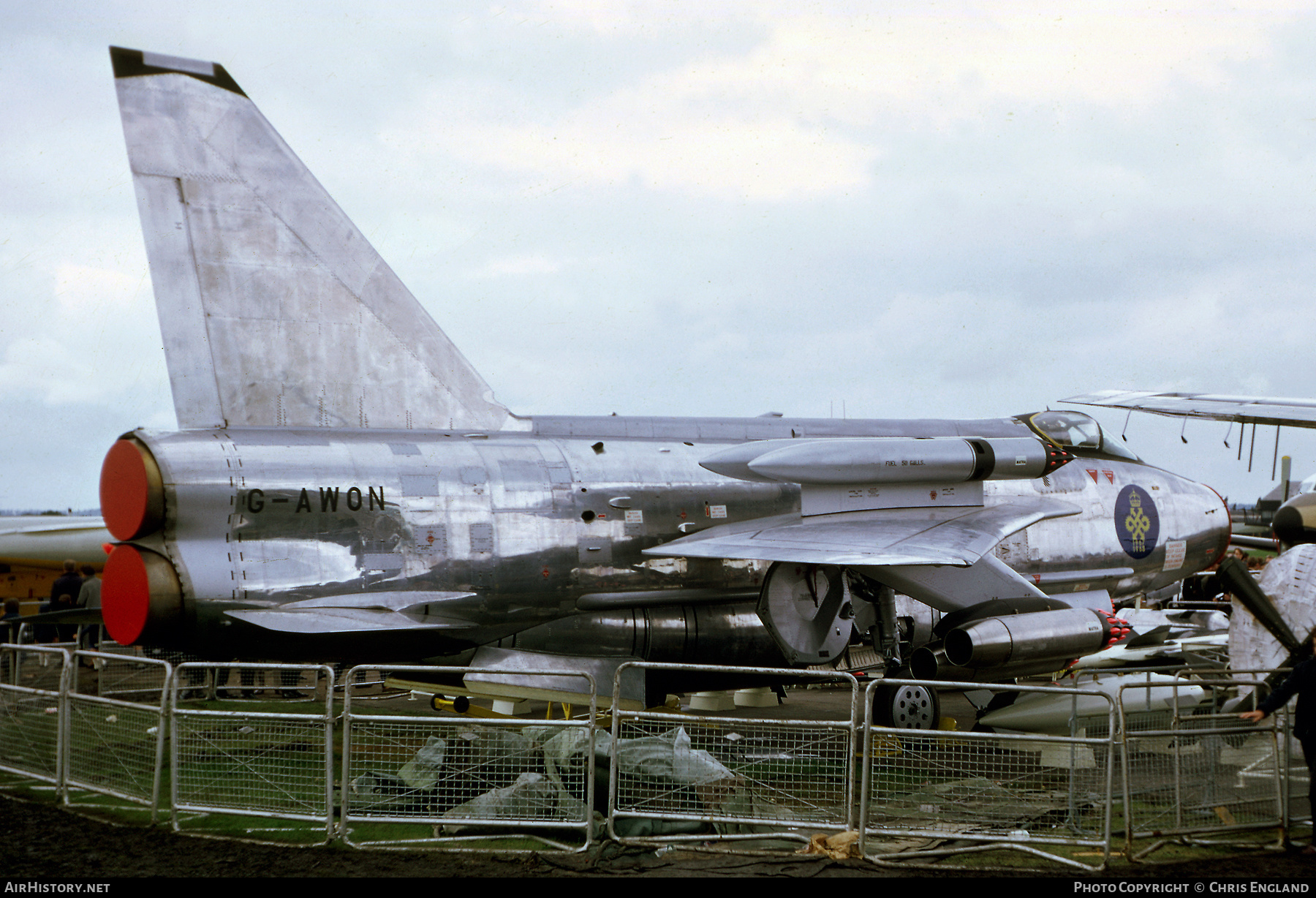 Aircraft Photo of G-AWON | English Electric Lightning F53 | AirHistory.net #516770