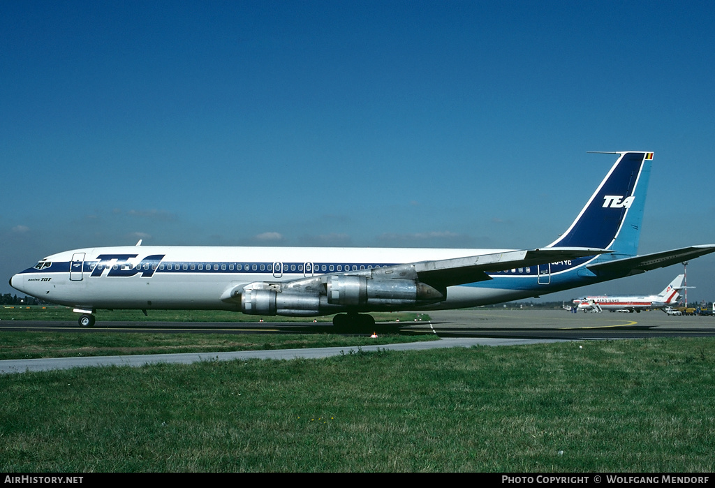 Aircraft Photo of OO-TYC | Boeing 707-328B | TEA - Trans European Airways | AirHistory.net #516776