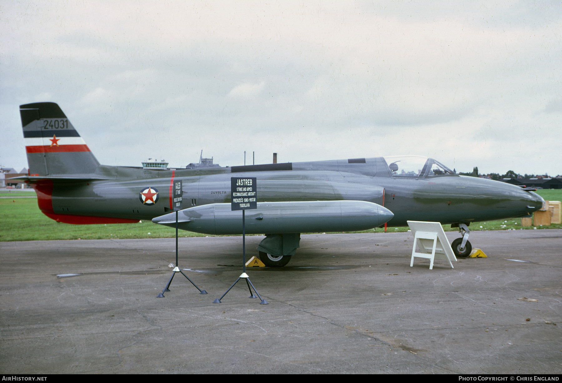 Aircraft Photo of 24031 | Soko J-21 Jastreb | Yugoslavia - Air Force | AirHistory.net #516808