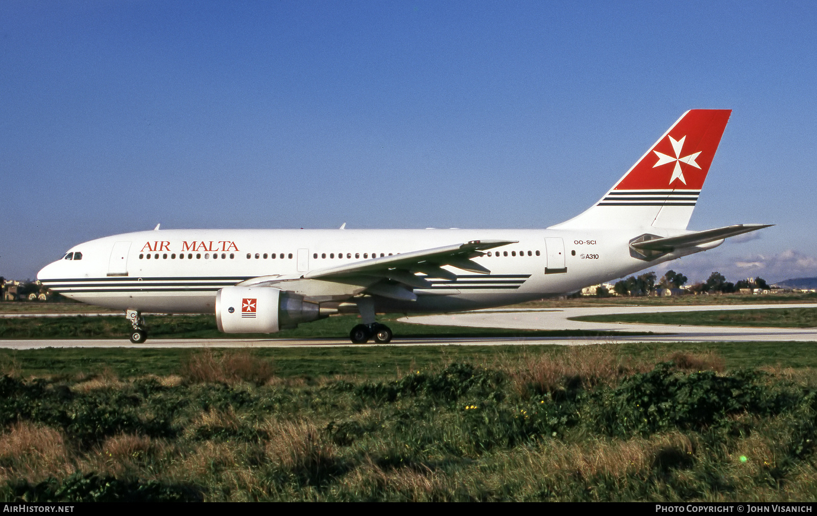 Aircraft Photo of OO-SCI | Airbus A310-222 | Air Malta | AirHistory.net #516825