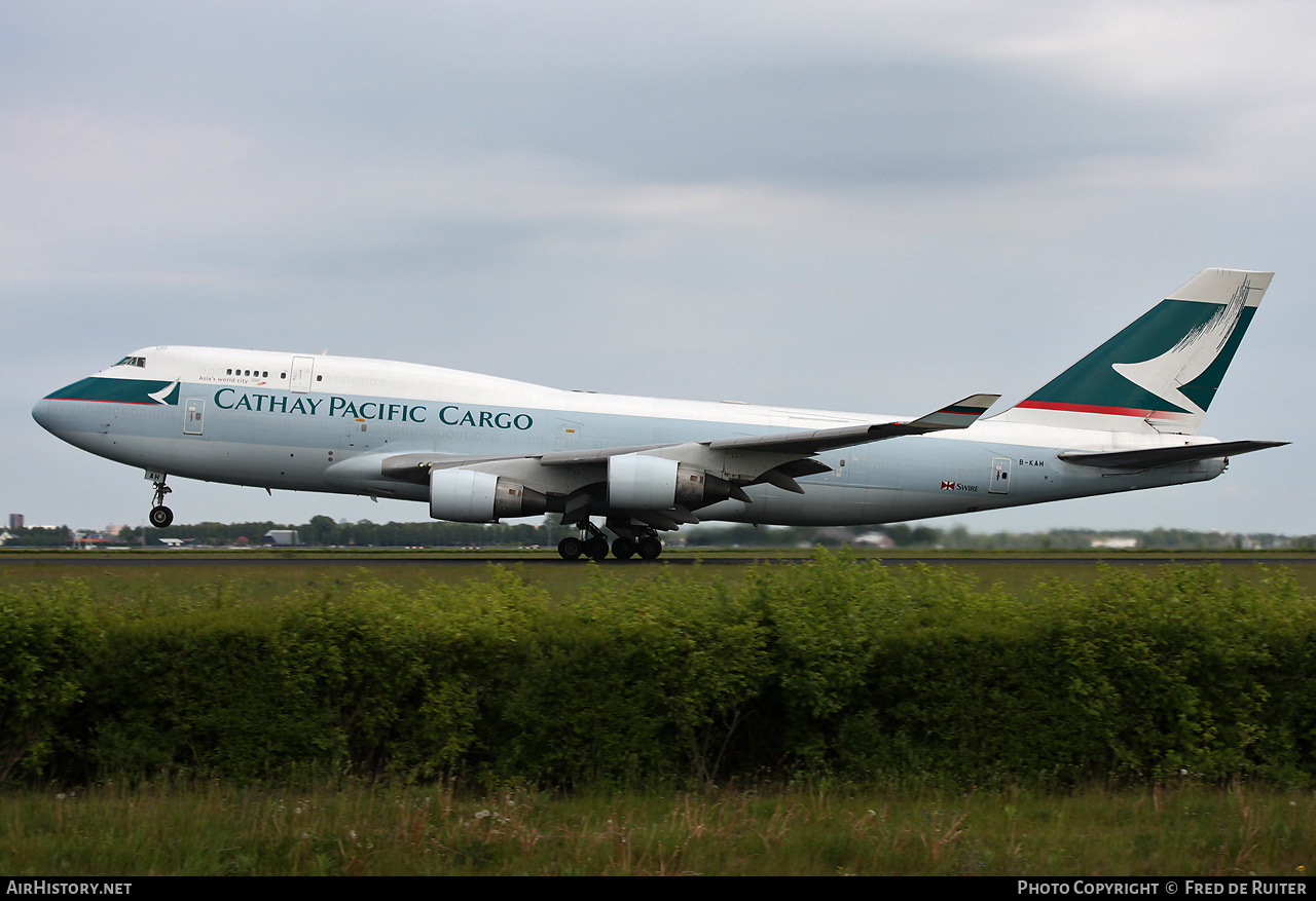 Aircraft Photo of B-KAH | Boeing 747-412(BCF) | Cathay Pacific Airways Cargo | AirHistory.net #516852