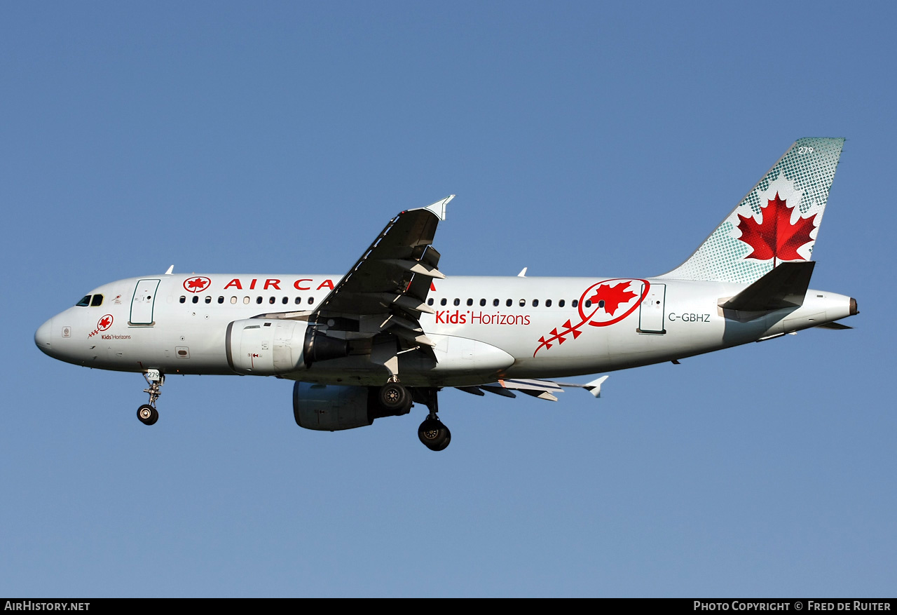 Aircraft Photo of C-GBHZ | Airbus A319-114 | Air Canada | AirHistory.net #516860