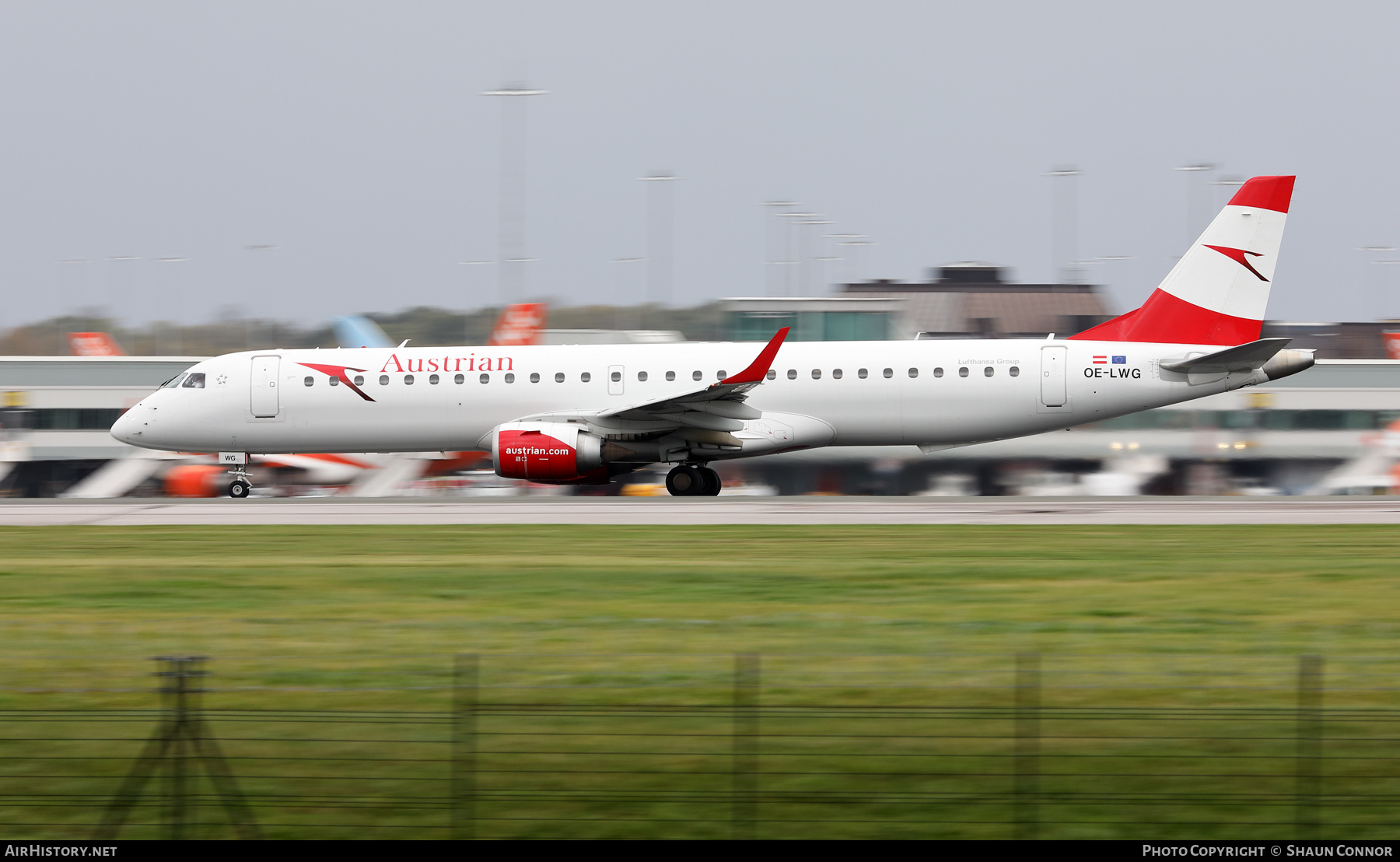 Aircraft Photo of OE-LWG | Embraer 195LR (ERJ-190-200LR) | Austrian Airlines | AirHistory.net #516873