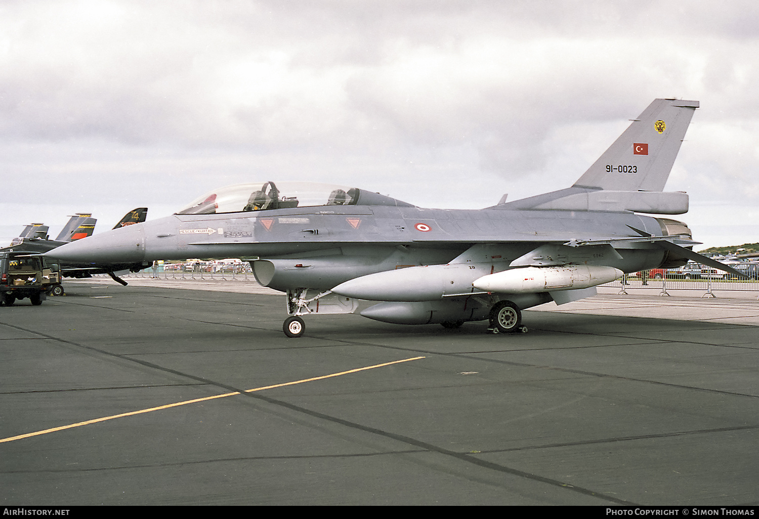 Aircraft Photo of 91-0023 | General Dynamics F-16D Fighting Falcon | Turkey - Air Force | AirHistory.net #516977