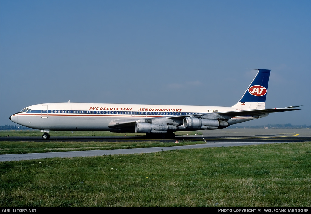 Aircraft Photo of YU-AGI | Boeing 707-351C | JAT Yugoslav Airlines - Jugoslovenski Aerotransport | AirHistory.net #516998
