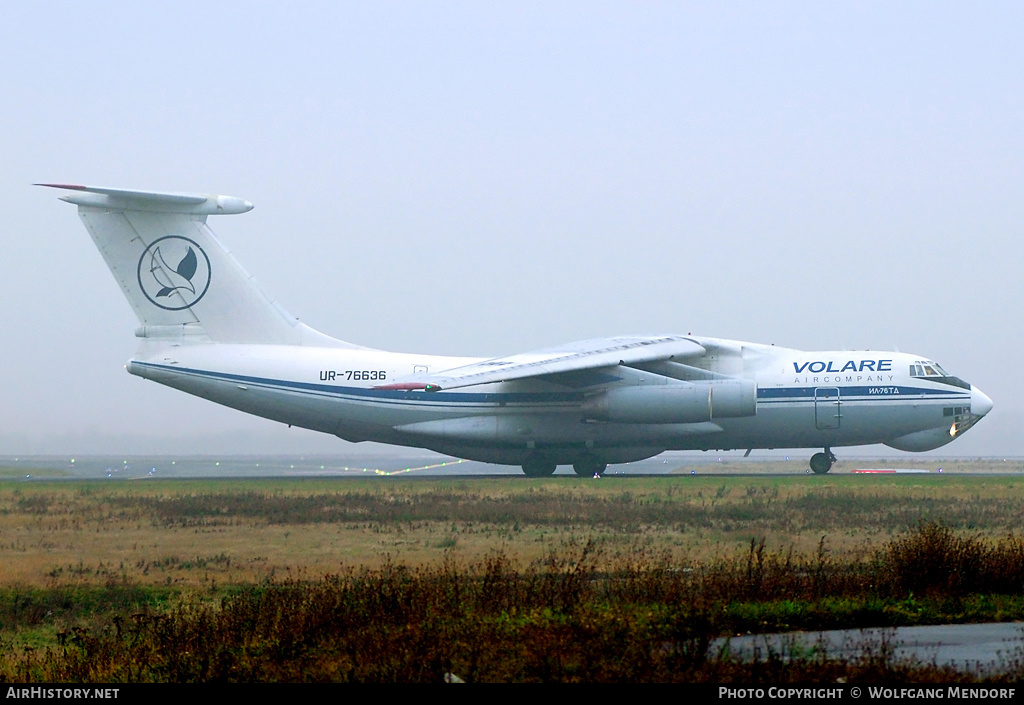 Aircraft Photo of UR-76636 | Ilyushin Il-76TD | Volare Aircompany | AirHistory.net #517045