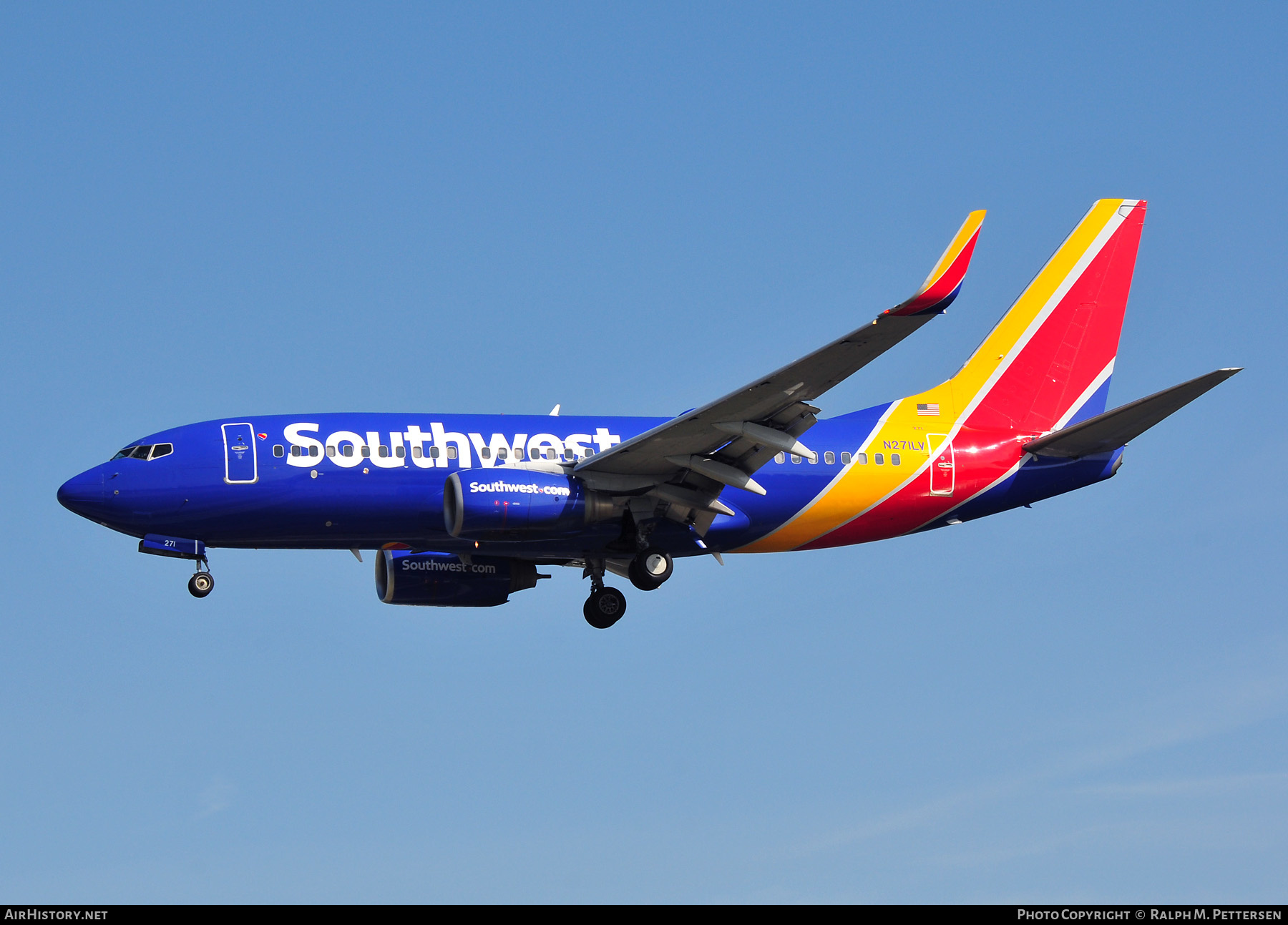 Aircraft Photo of N271LV | Boeing 737-705 | Southwest Airlines | AirHistory.net #517054