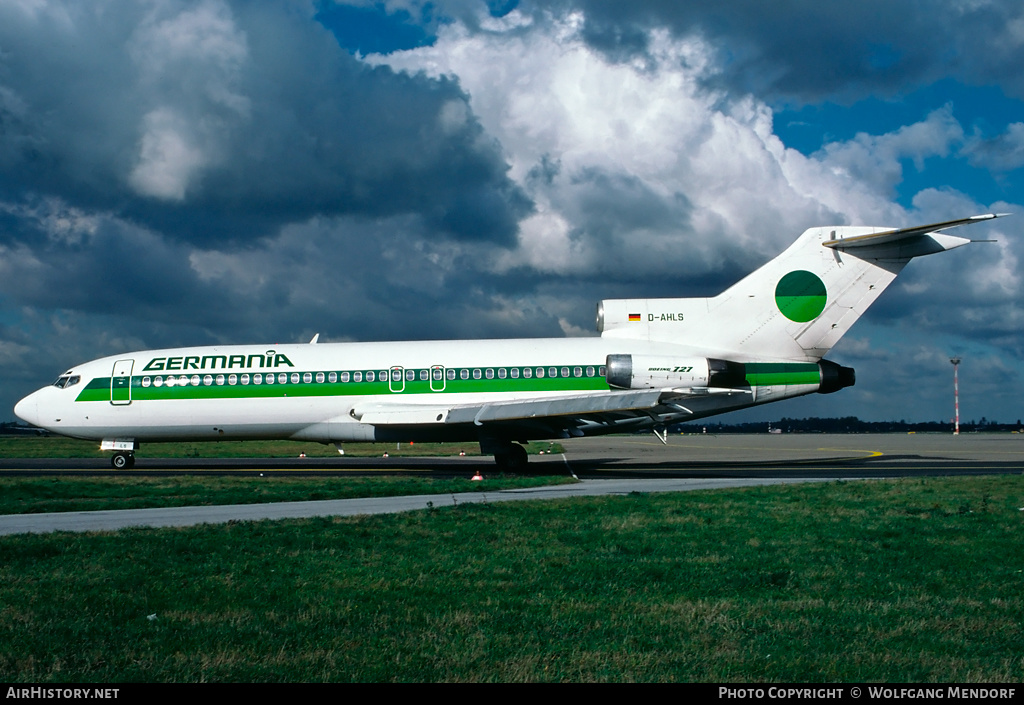 Aircraft Photo of D-AHLS | Boeing 727-89 | Germania | AirHistory.net #517139