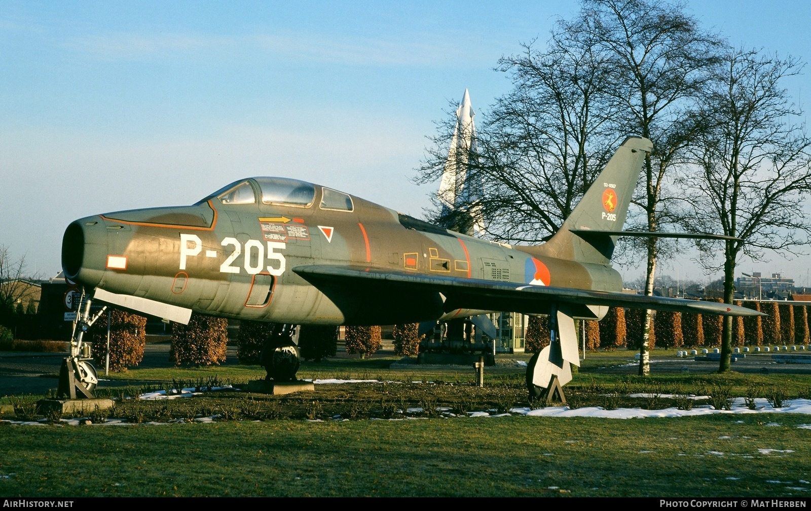 Aircraft Photo of P-205 | Republic F-84F Thunderstreak | Netherlands - Air Force | AirHistory.net #517214