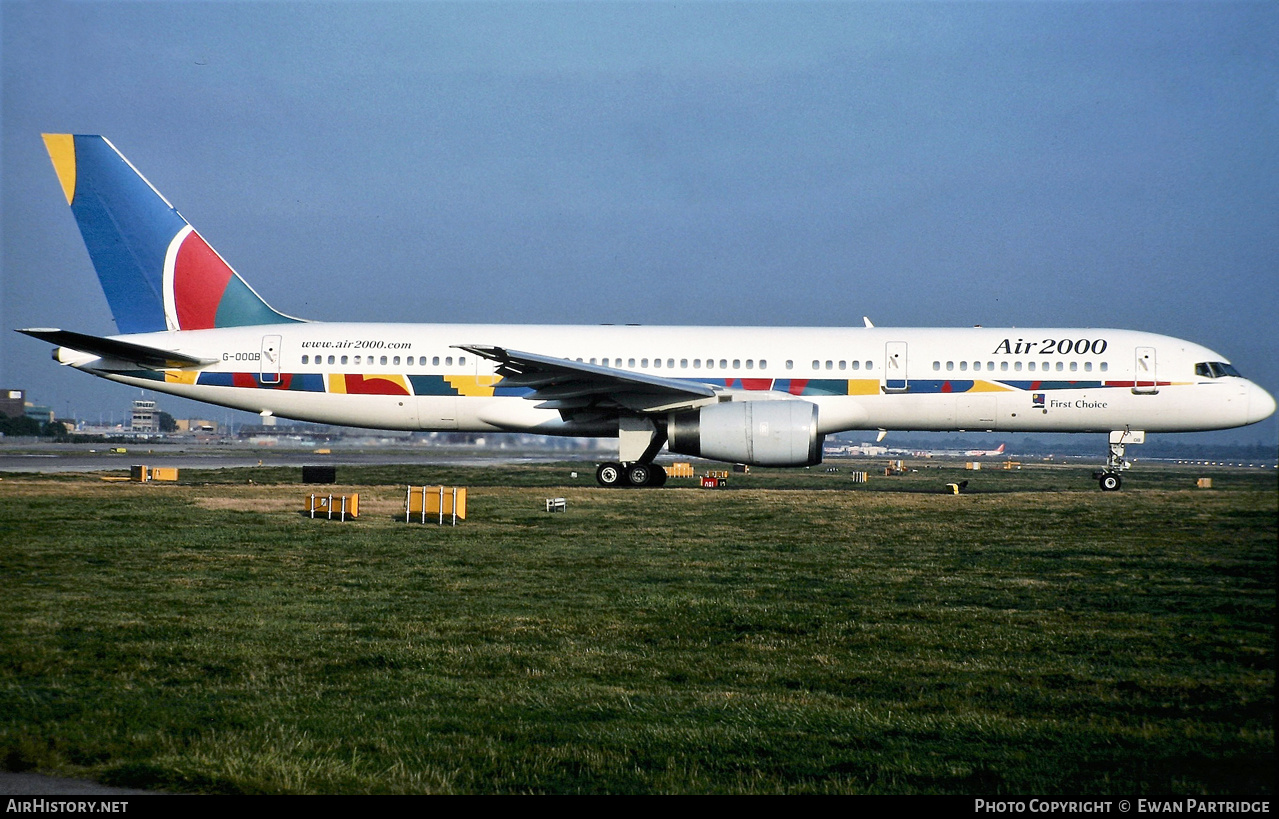 Aircraft Photo of G-OOOB | Boeing 757-28A | Air 2000 | AirHistory.net #517360