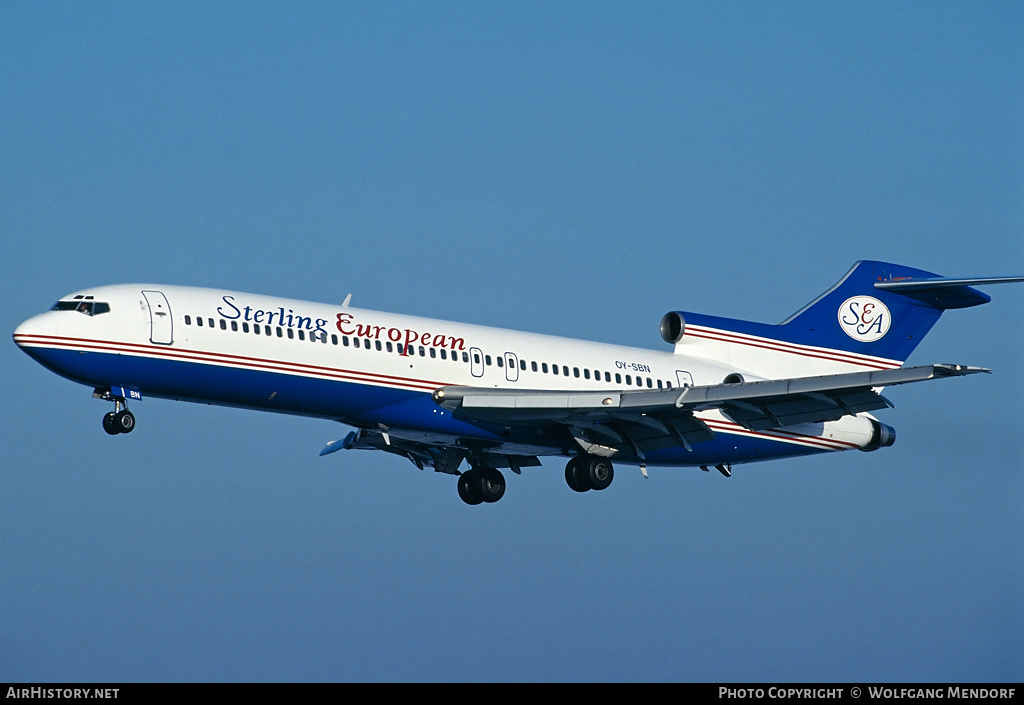 Aircraft Photo of OY-SBN | Boeing 727-2B7/Adv | Sterling European Airlines | AirHistory.net #517364