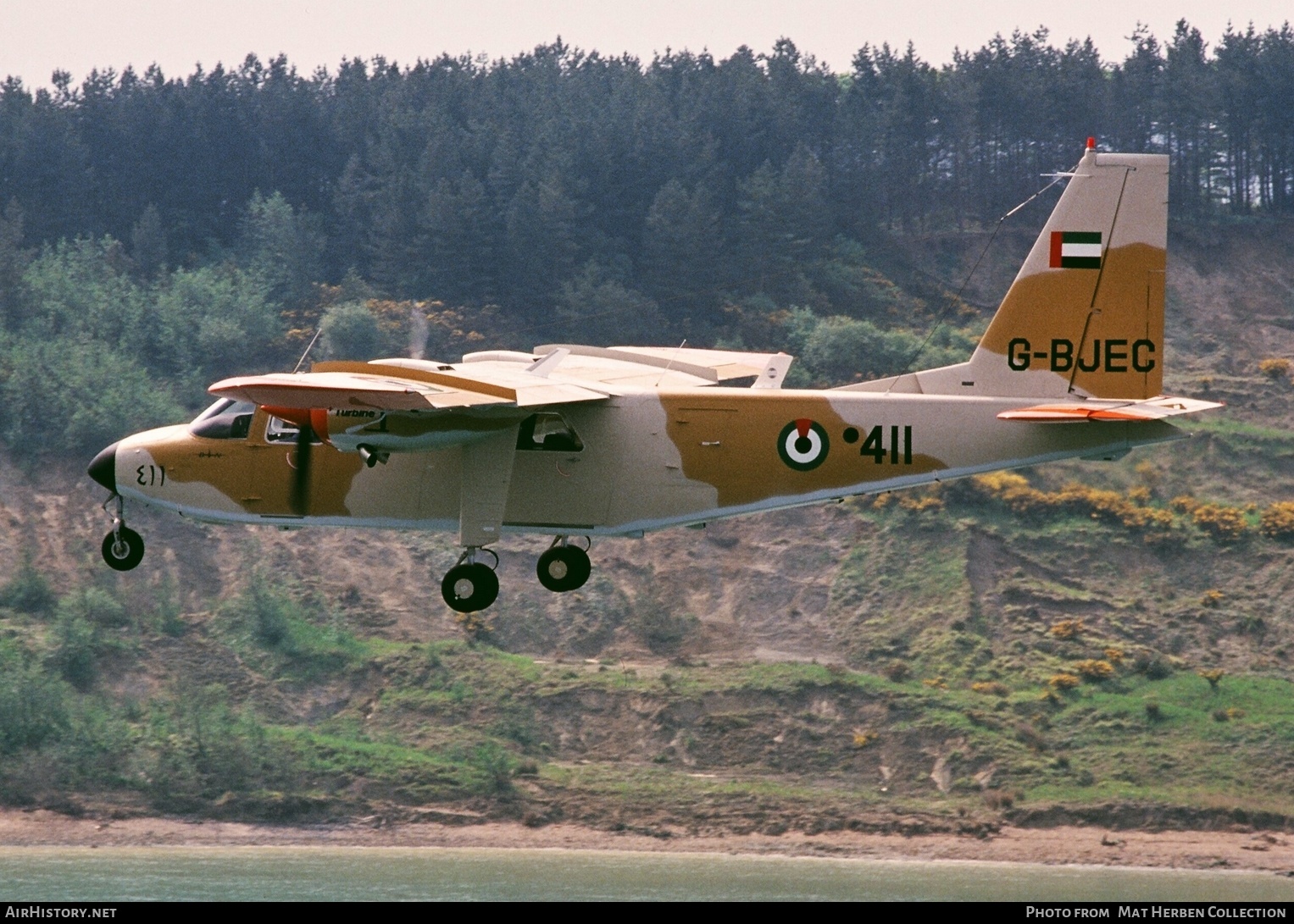 Aircraft Photo of 411 / G-BJEC | Pilatus Britten-Norman BN-2T Turbine Islander | United Arab Emirates - Air Force | AirHistory.net #517372