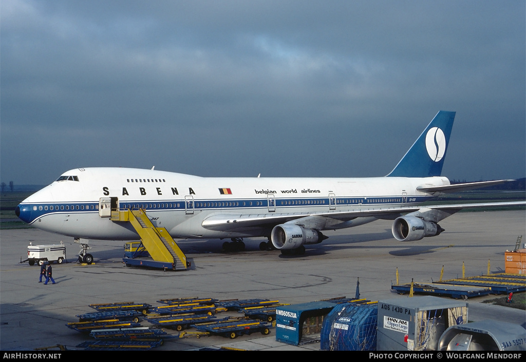 Aircraft Photo of OO-SGB | Boeing 747-129(M) | Sabena | AirHistory.net #517391