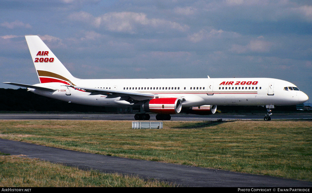 Aircraft Photo of G-OOOW | Boeing 757-225 | Air 2000 | AirHistory.net #517396