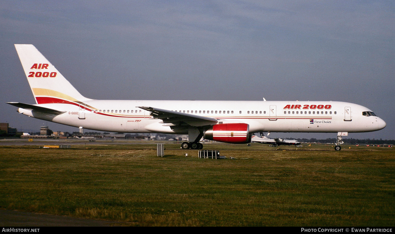 Aircraft Photo of G-OOOC | Boeing 757-28A | Air 2000 | AirHistory.net #517437