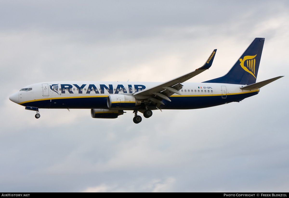 Aircraft Photo of EI-DPL | Boeing 737-8AS | Ryanair | AirHistory.net #517439