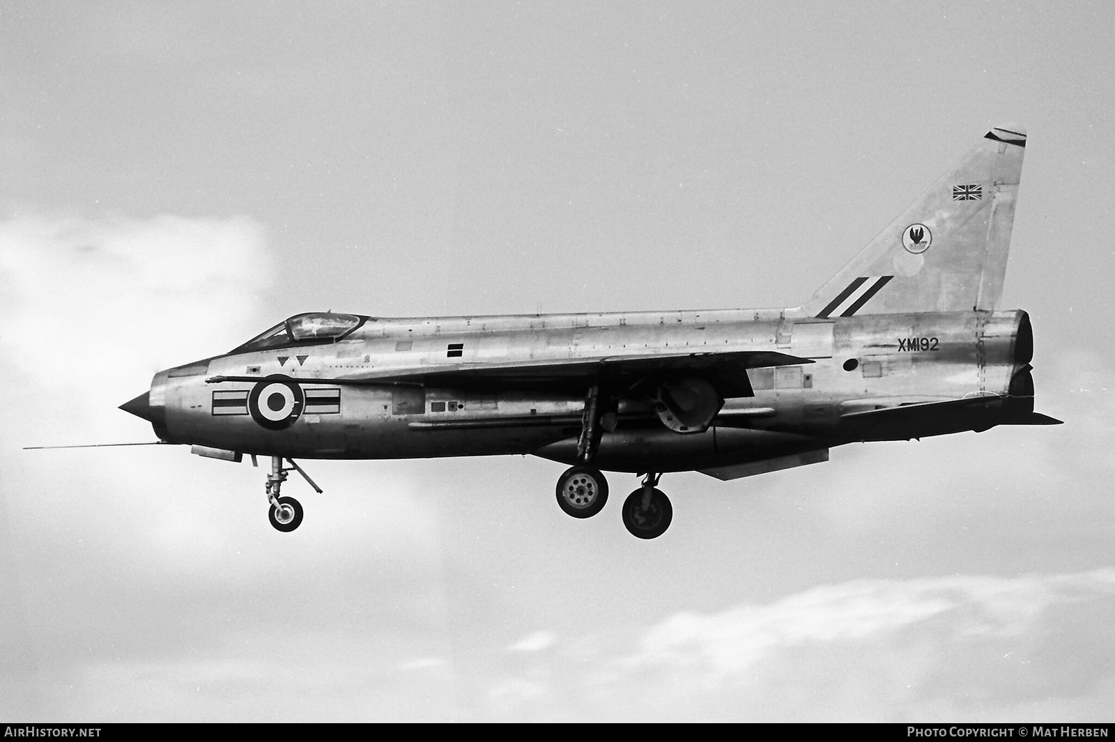 Aircraft Photo of XM192 | English Electric Lightning F1A | UK - Air Force | AirHistory.net #517448
