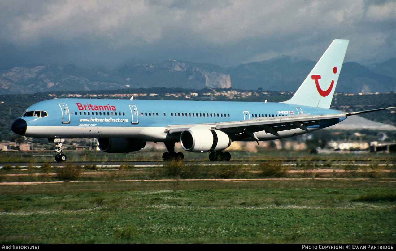 Aircraft Photo of G-BYAF | Boeing 757-204 | Britannia Airways | AirHistory.net #517452